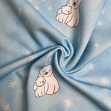 Stoff mit zwei Eisbären